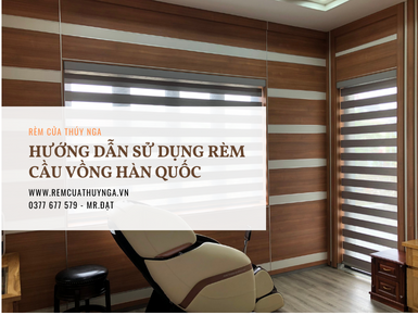 Cách sử dụng rèm cầu vồng Hàn Quốc