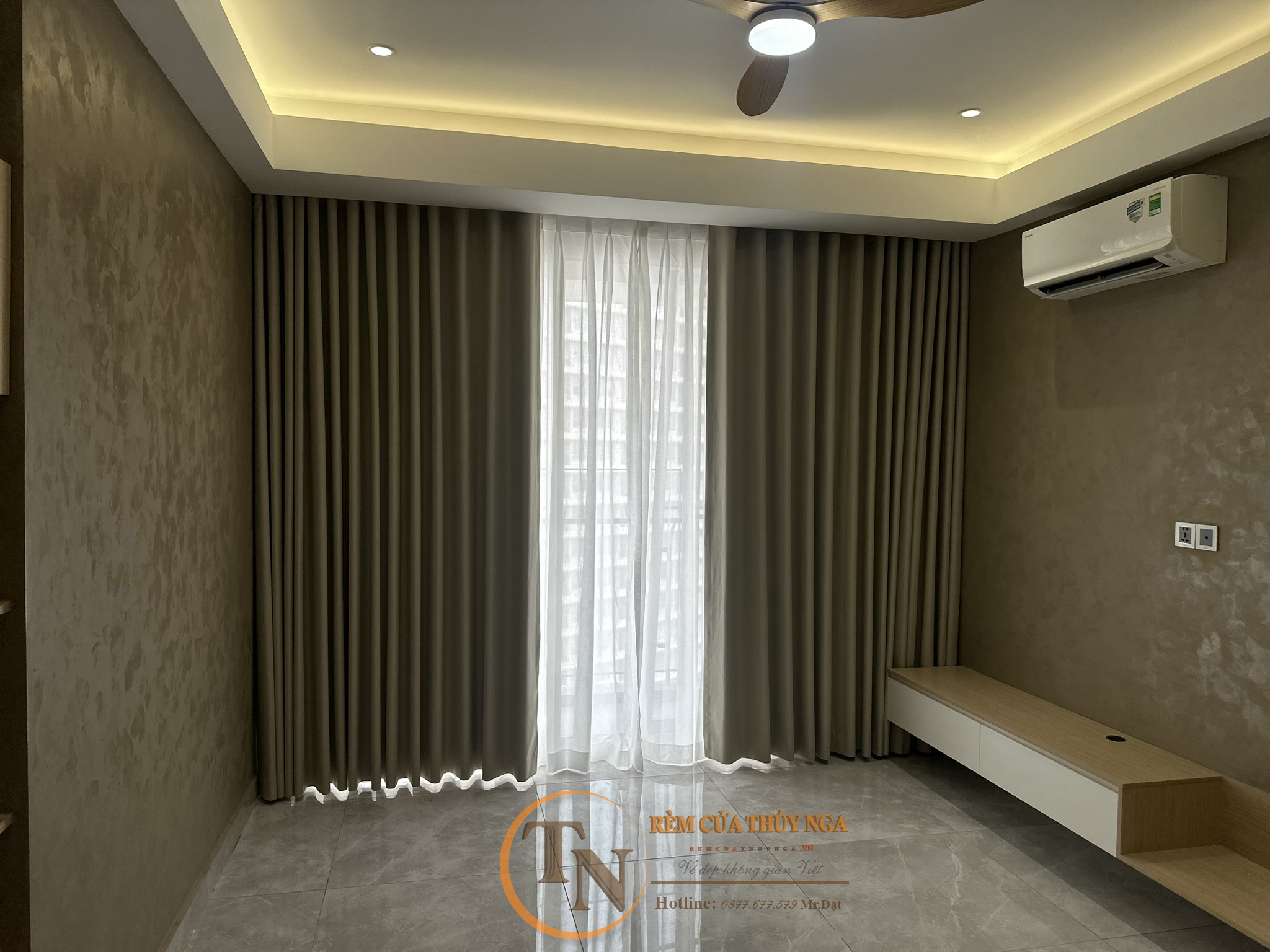 Hoàn thiện rèm cửa cao cấp cho căn hộ chung cư The Midtown quận 7.